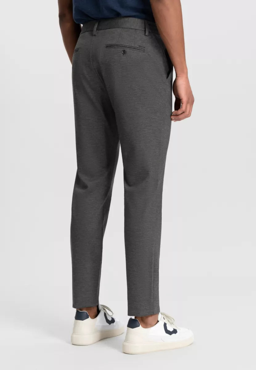 DSTREZZED Lancaster Pattern Sweat Tapered Jogger - Grey Melange