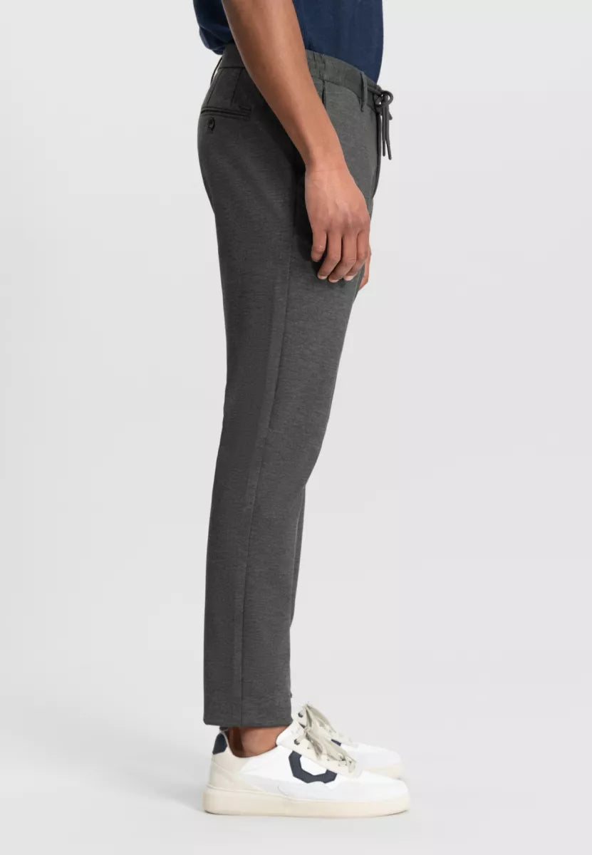 DSTREZZED Lancaster Pattern Sweat Tapered Jogger - Grey Melange