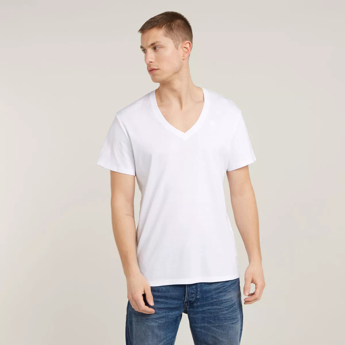 G-STAR Base V-Neck 2-pack - White