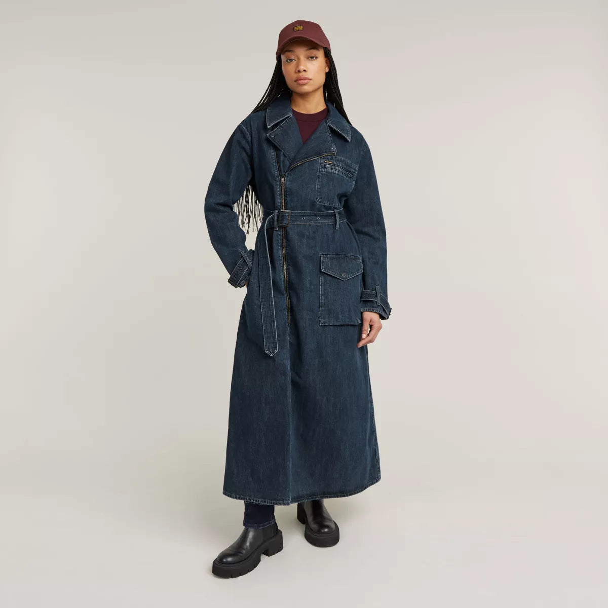 G-STAR Long Biker Trench