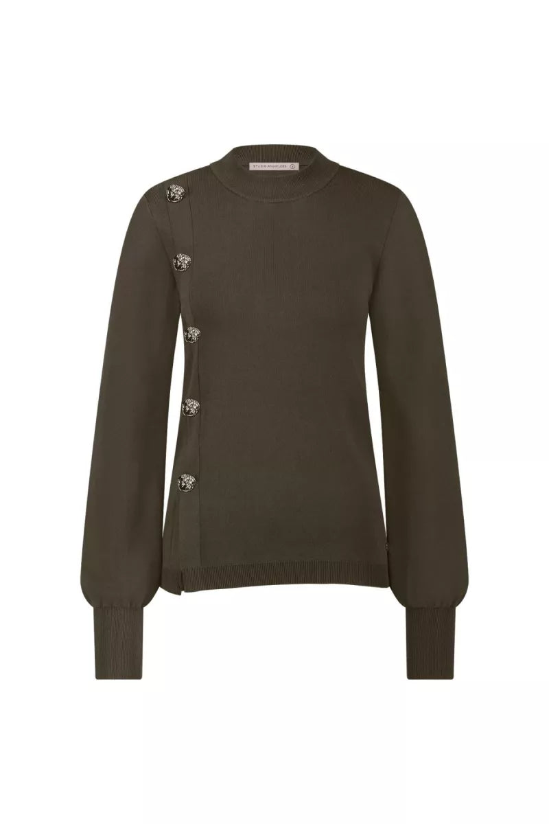 STUDIO ANNELOES Lovis button pullover