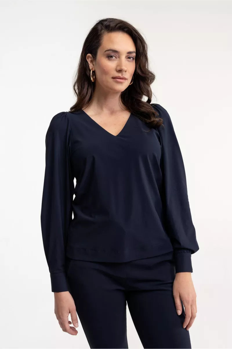 STUDIO ANNELOES Les top - Donkerblauw