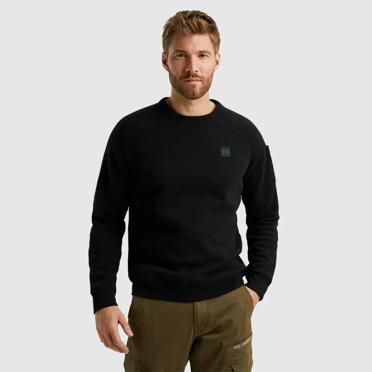 PME-LEGEND Crewneck Soft Fleece Sweat - Zwart