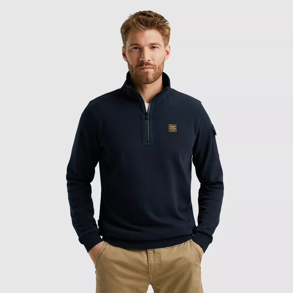 PME-LEGEND Half Zip Collar Interlock Jersey