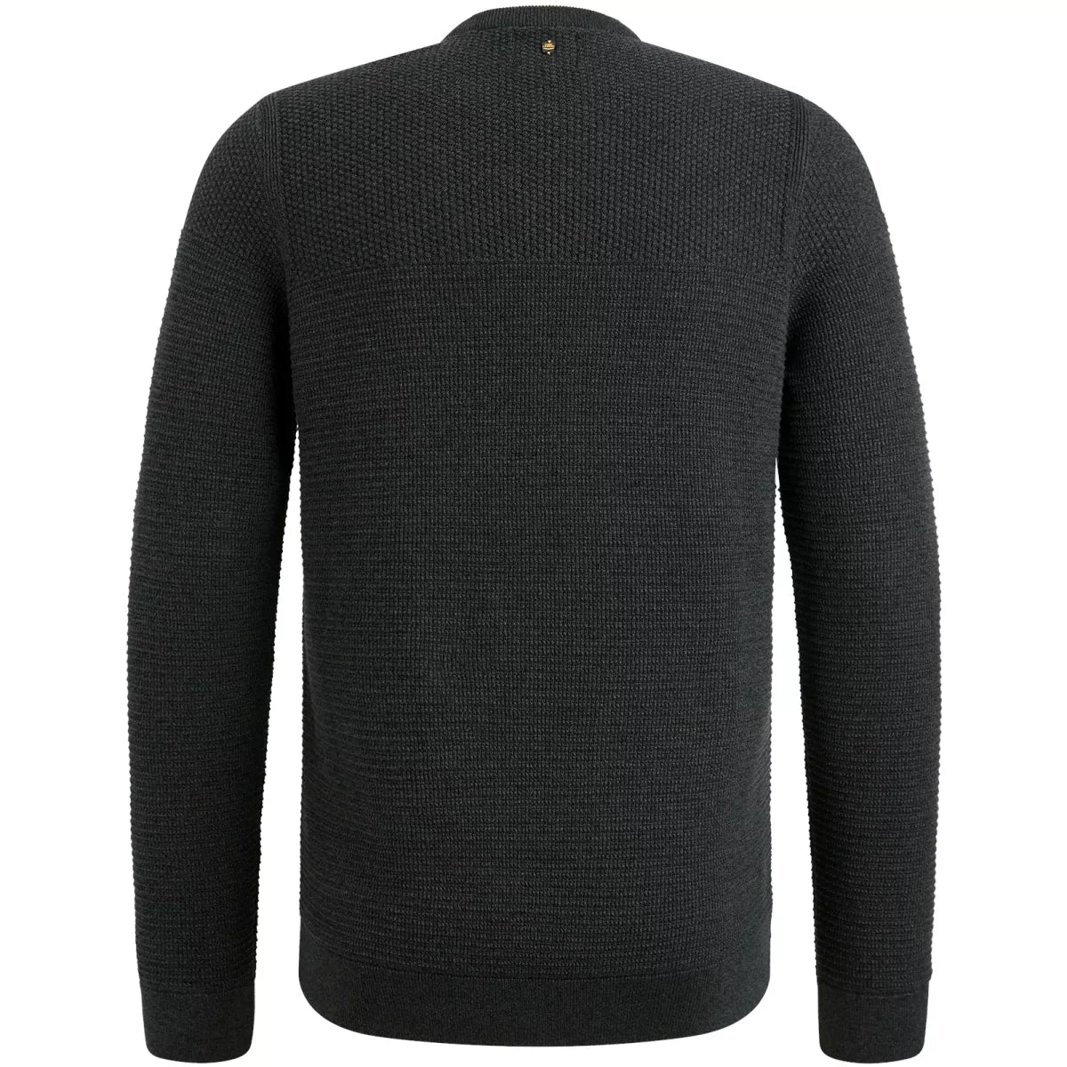 PME-LEGEND Rneck Cotton Mouline - Zwart