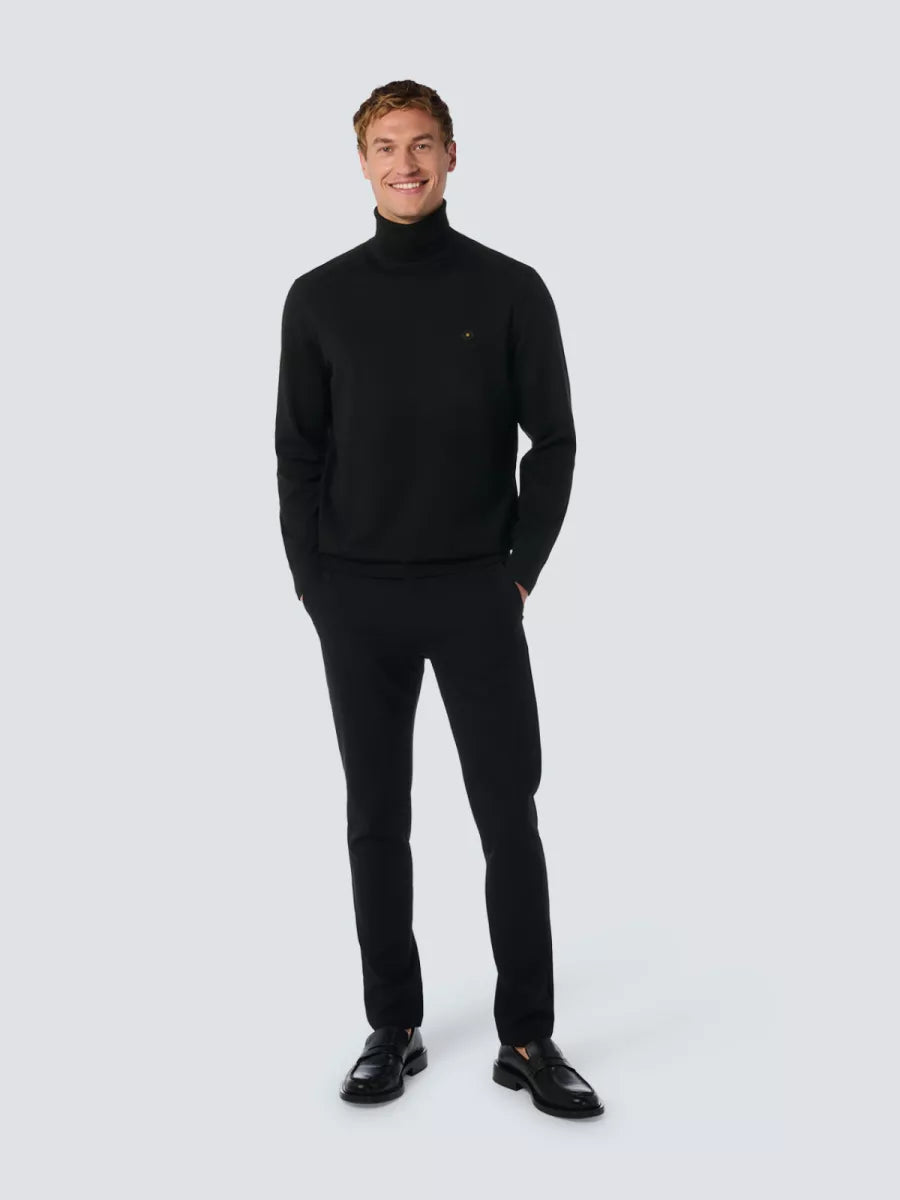 NO EXCESS Pullover Rollneck - Zwart