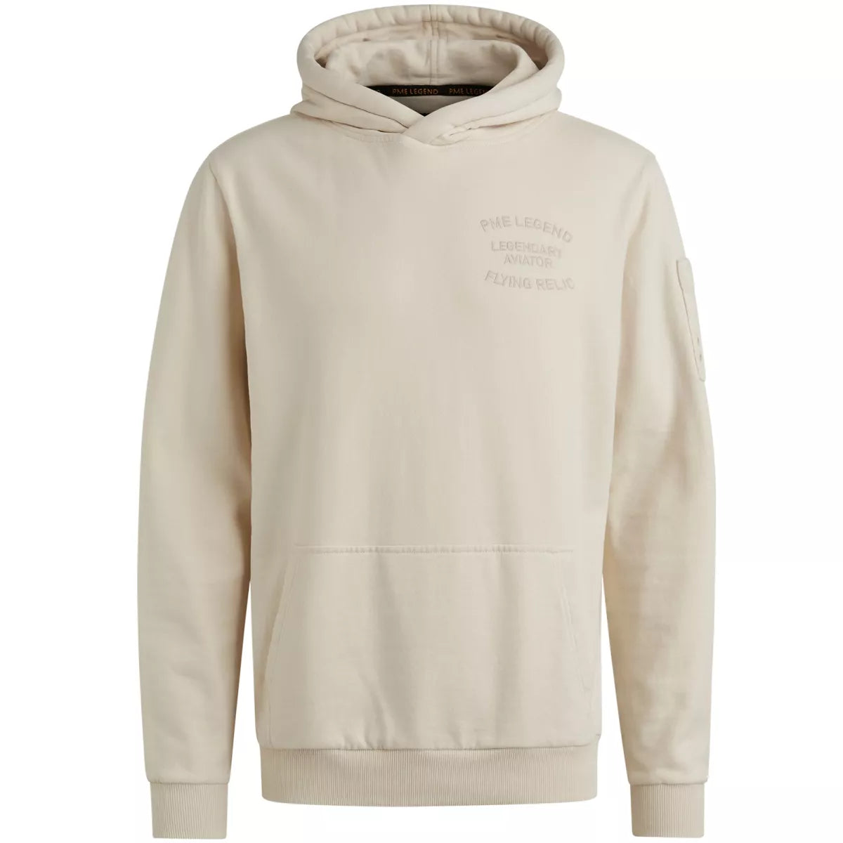 PME-LEGEND Hooded Soft Terry Brush - Ecru