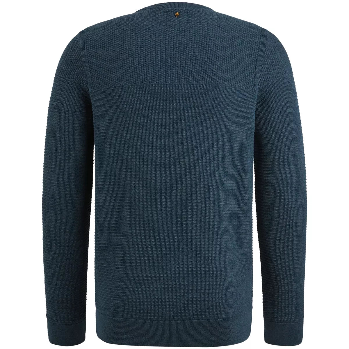 PME-LEGEND Rneck Cotton Mouline - Blauw