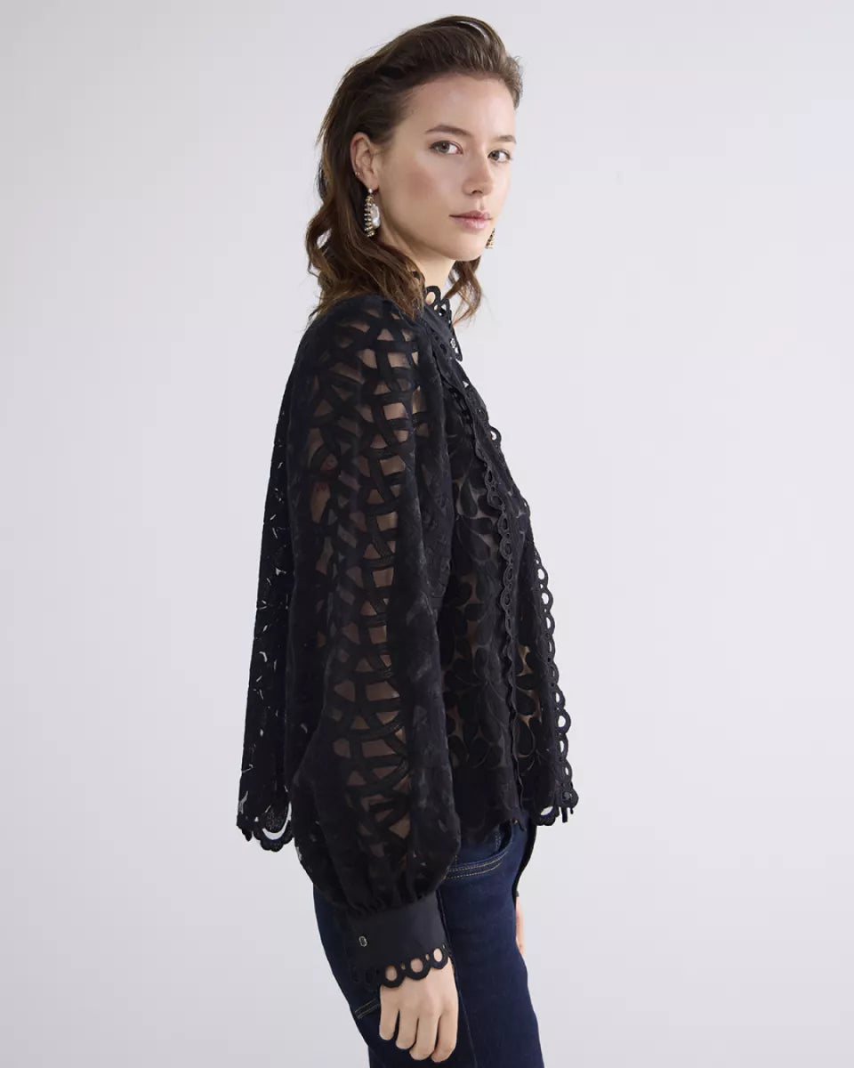 SUMMUM Blouse Lace Organza