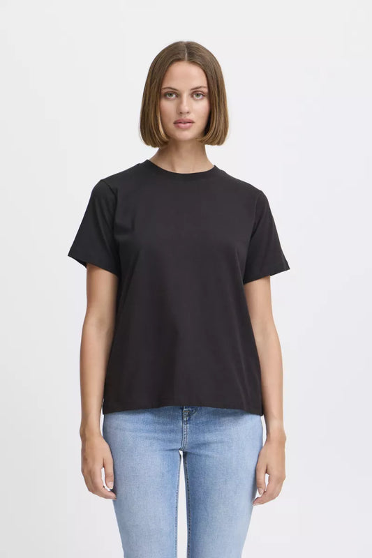 ICHI IHPalmer Loose Tee - Black