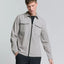 NO EXCESS Overshirt Zip Closure Stretch