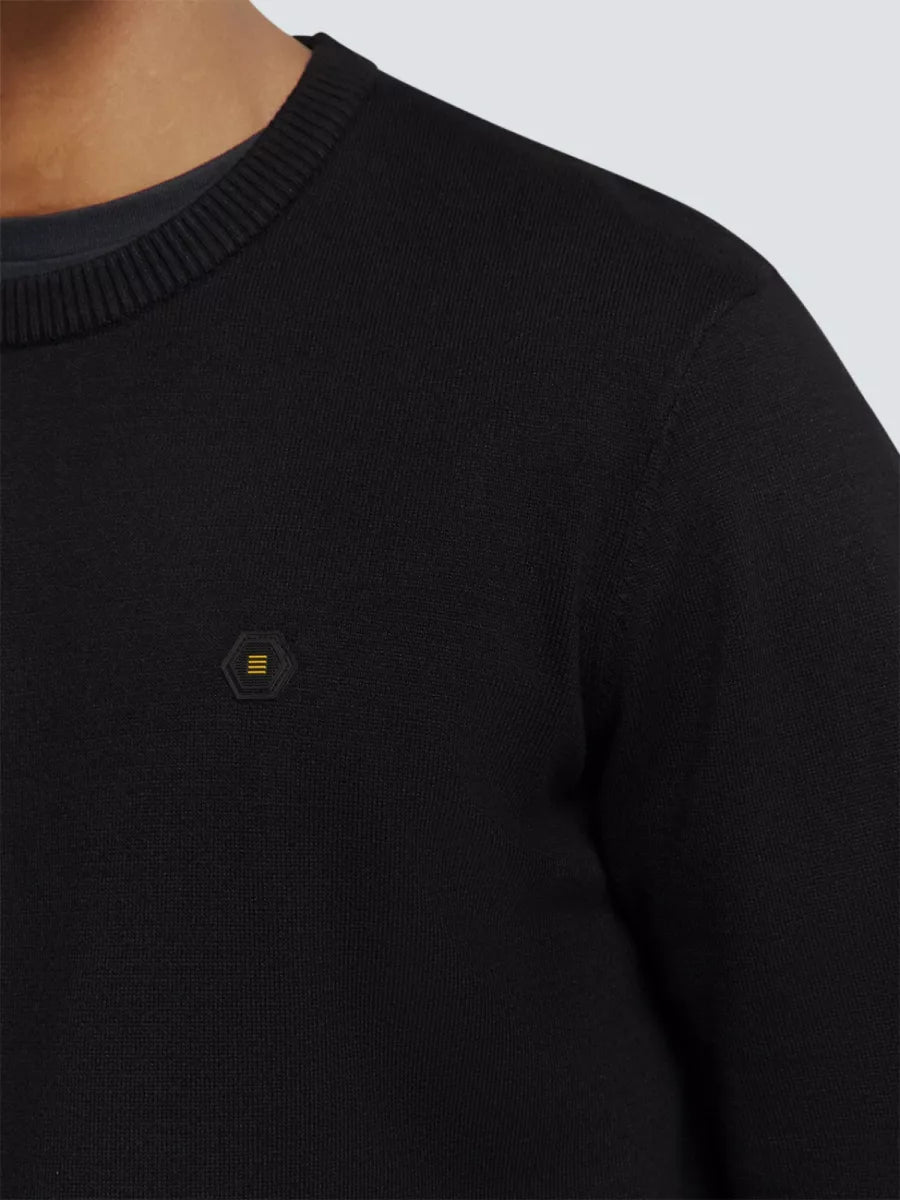 NO EXCESS Pullover Crewneck - Zwart