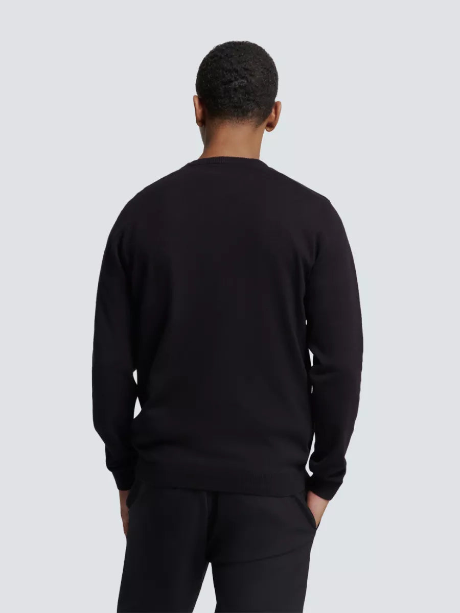 NO EXCESS Pullover Crewneck - Zwart