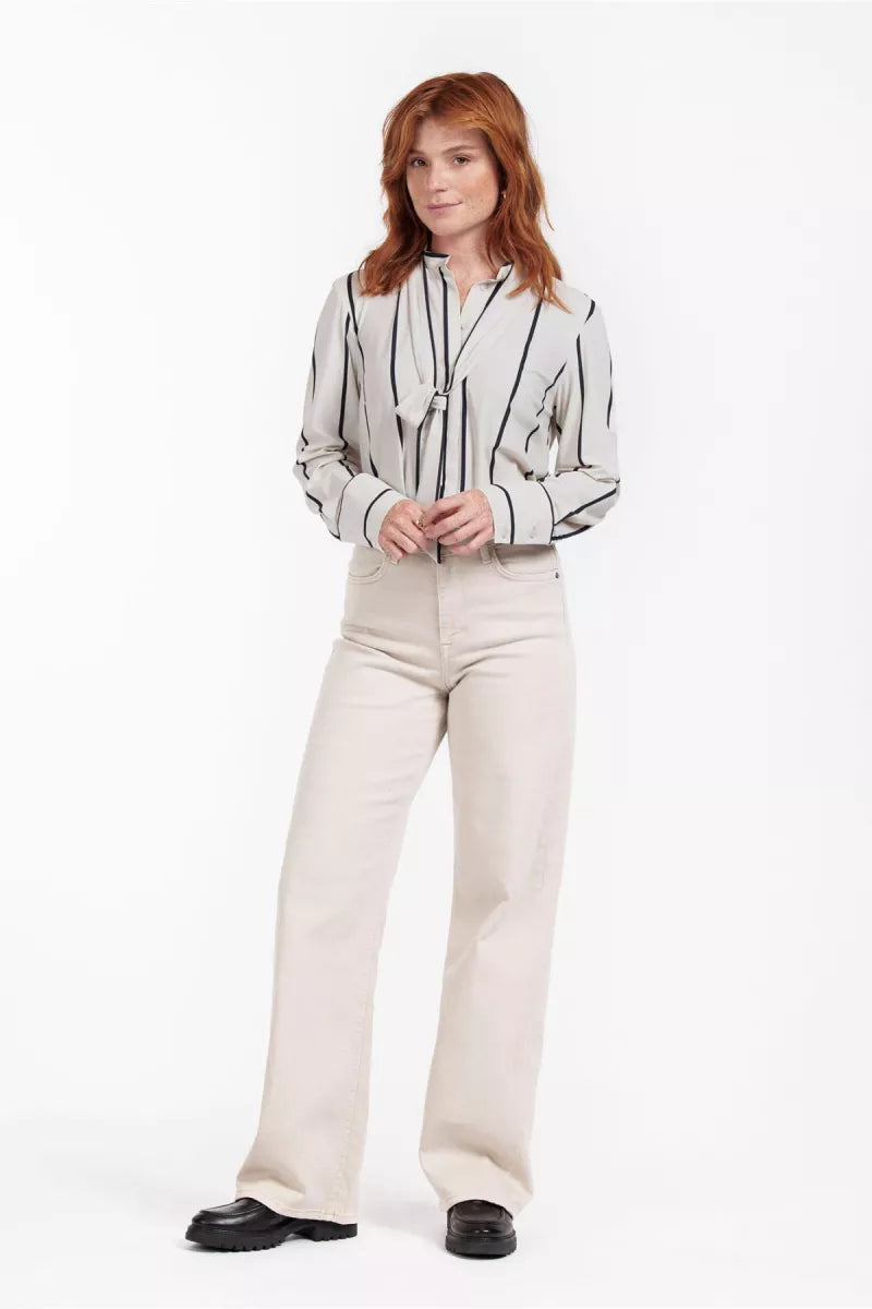 STUDIO ANNELOES Birdy bow blouse