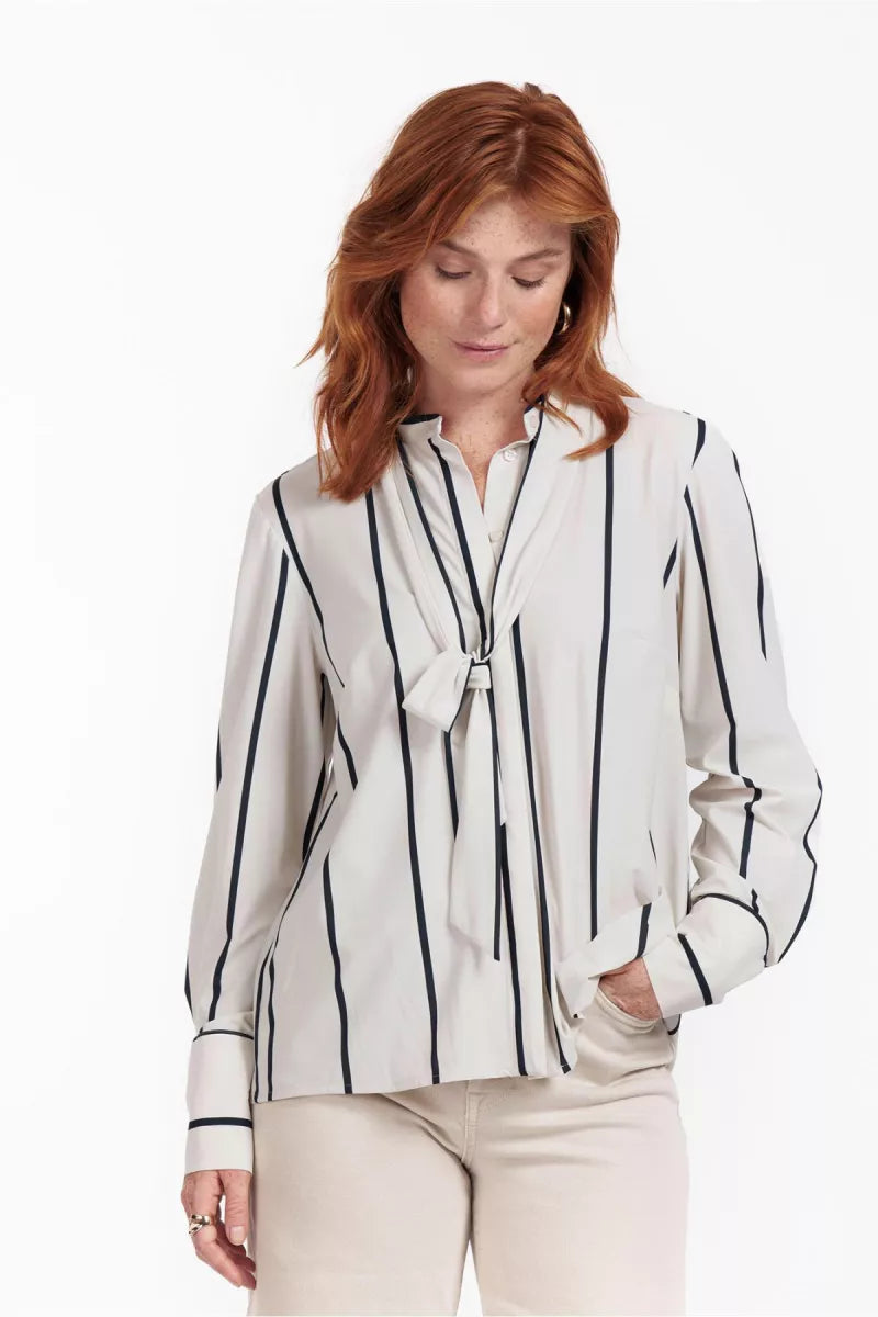 STUDIO ANNELOES Birdy bow blouse