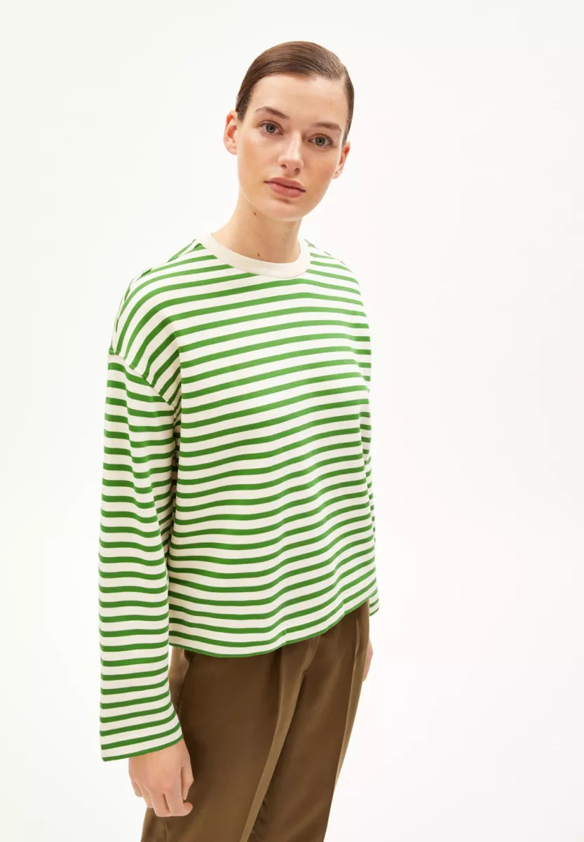 ARMED ANGELS Frankaa maarlen Stripe - Groen