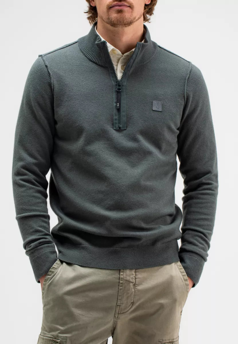 BUTCHER OF BLUE Clifden Halfzip - Antracite