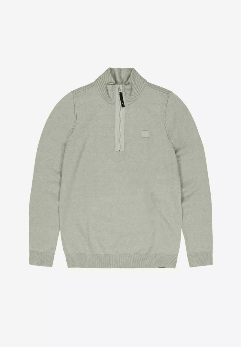 BUTCHER OF BLUE Clifden Halfzip - Granite Green