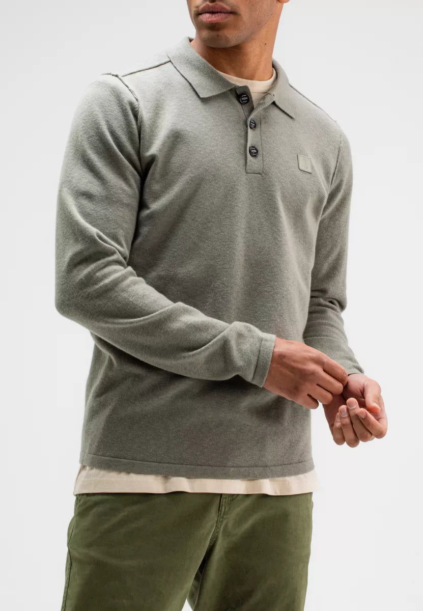 BUTCHER OF BLUE Clifden Polo - Granite Green