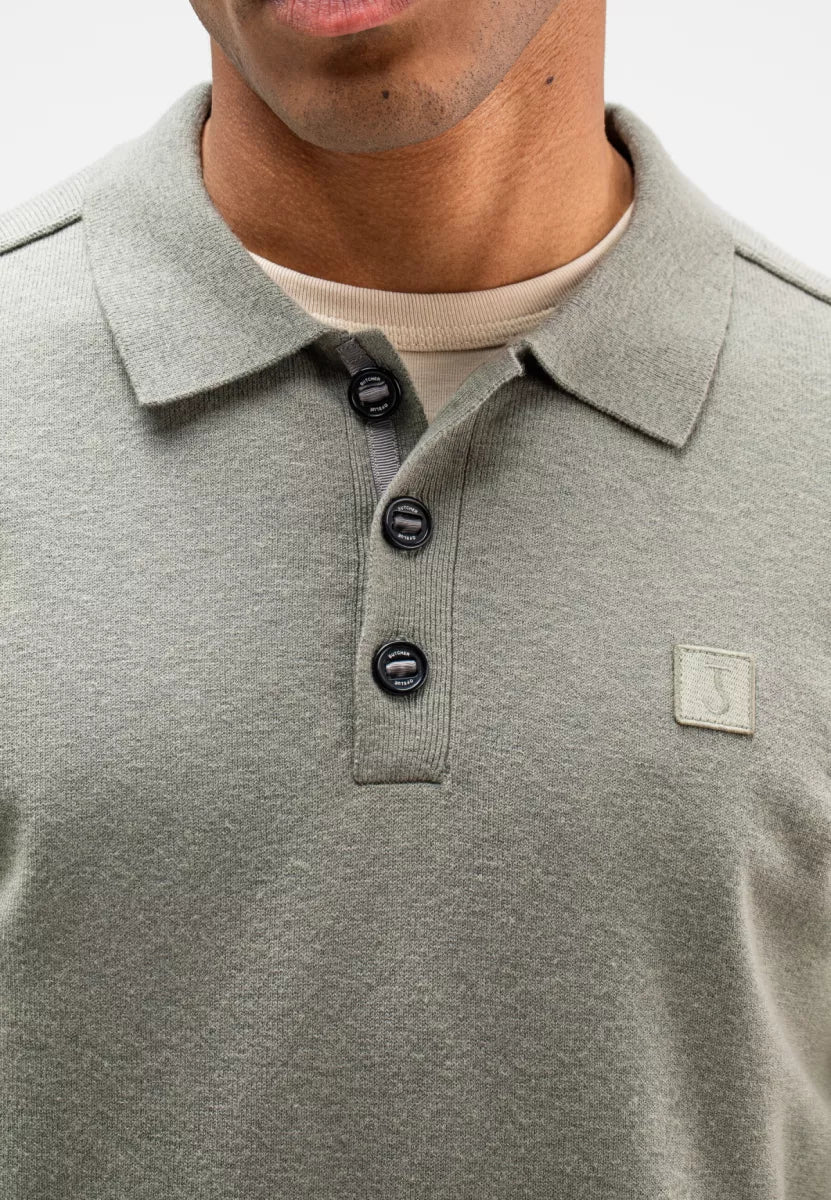 BUTCHER OF BLUE Clifden Polo - Granite Green