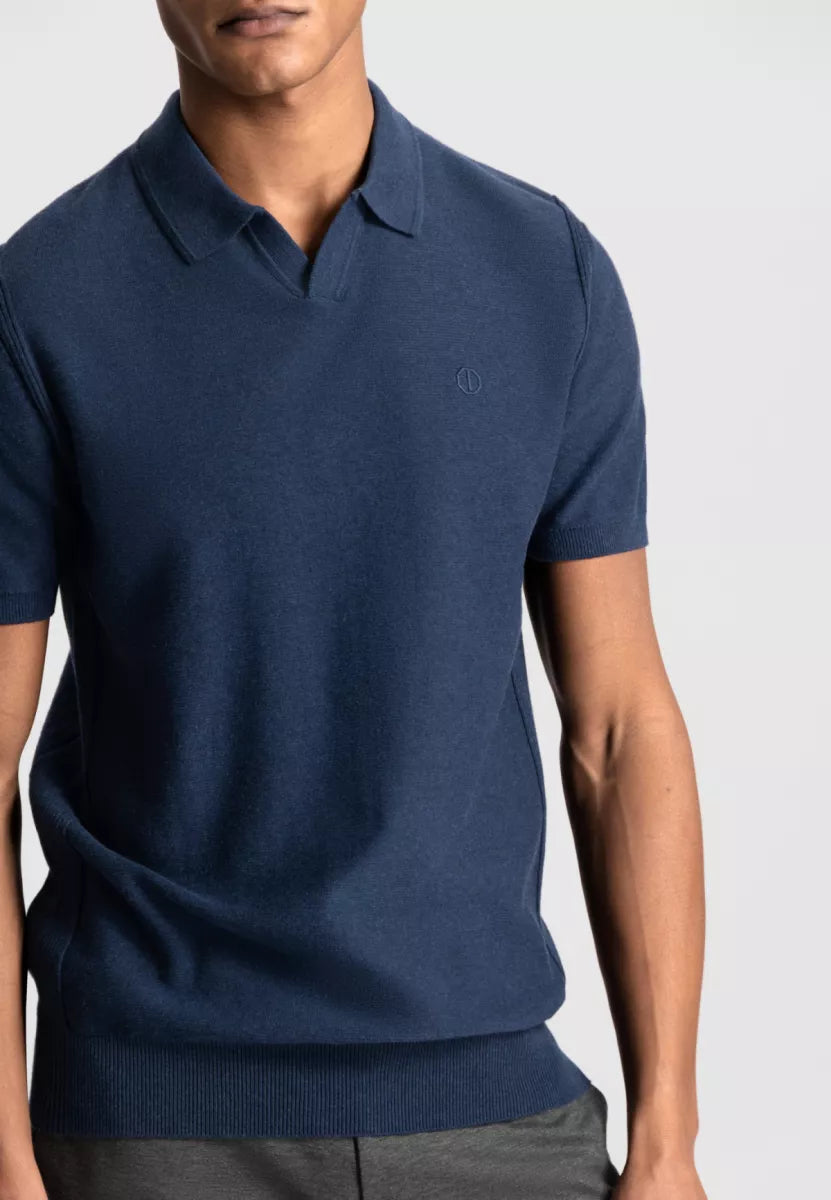 DSTREZZED Mercury Short Sleeve Polo - Dk. Navy