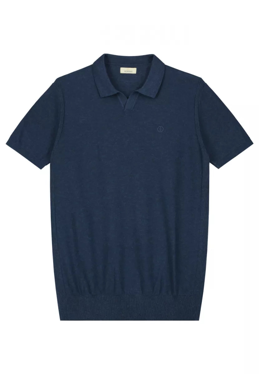 DSTREZZED Mercury Short Sleeve Polo - Dk. Navy