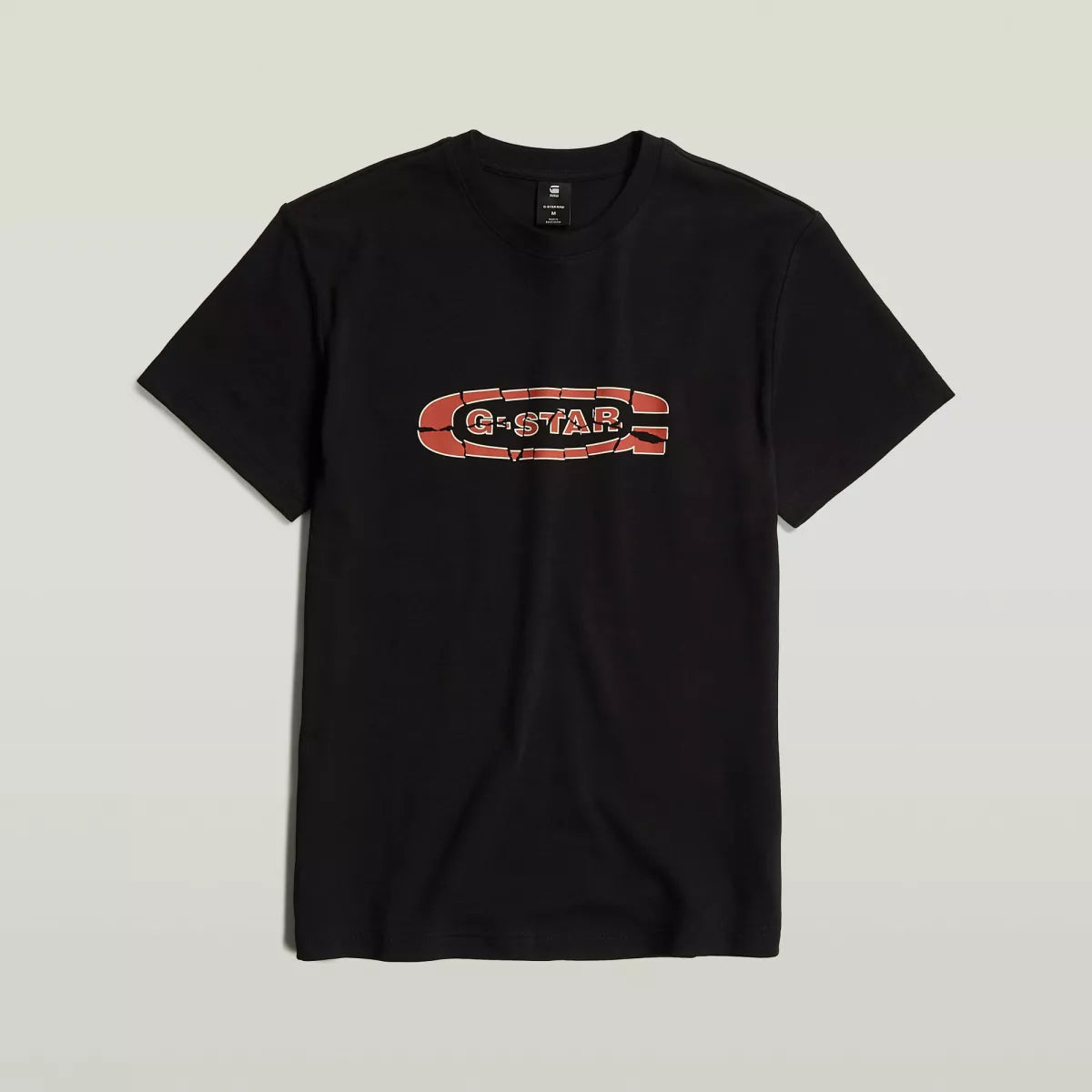 G-STAR Destroyed old skool logo tee