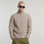 G-STAR Double Collar Skipper knit - Whitebait Melange