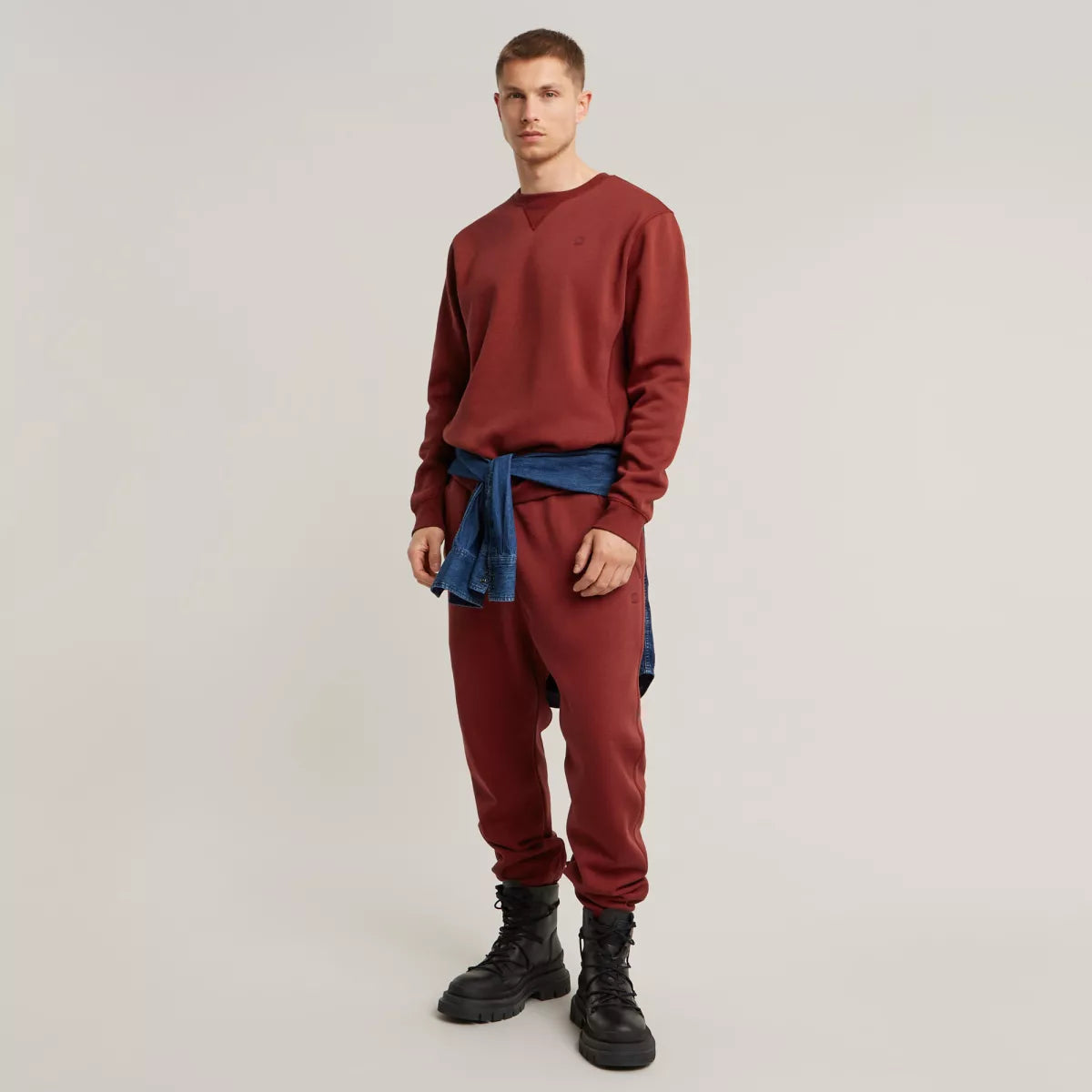 G-STAR Premium Core Sweat - Dry Red