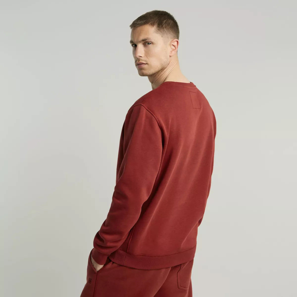 G-STAR Premium Core Sweat - Dry Red