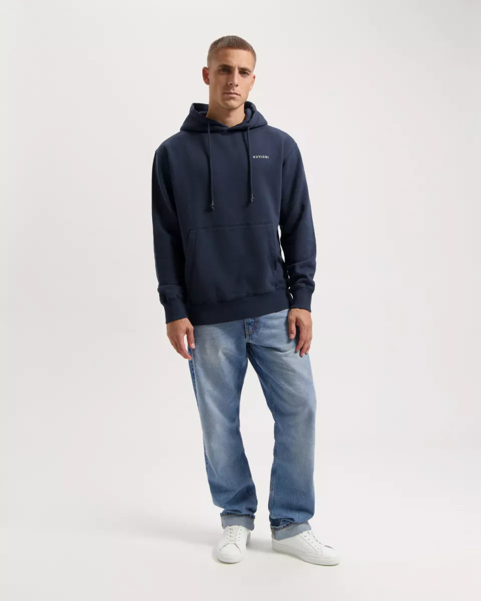 KUYICHI Bjorn Heavyweight Hoodie - Midnight Blue