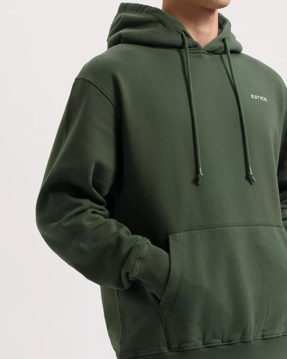 KUYICHI Bjorn Heavyweight Hoodie - Moss Green