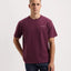 KUYICHI Liam Heavyweight Signature Tee - Wine Red