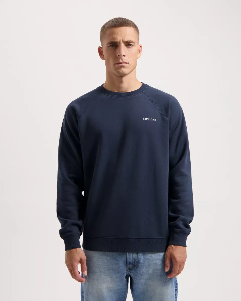 KUYICHI Randy Raglan Sweater - Dark Blue