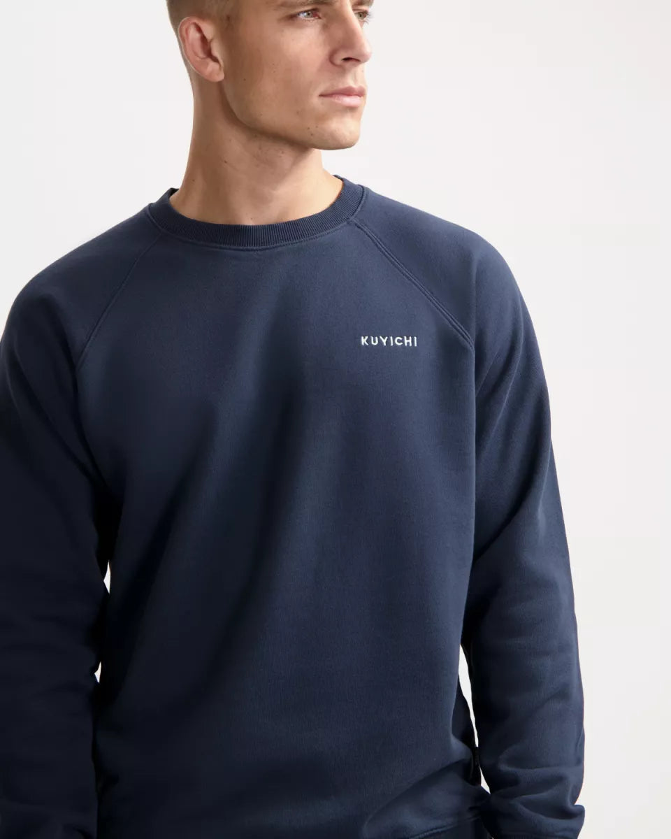 KUYICHI Randy Raglan Sweater - Dark Blue