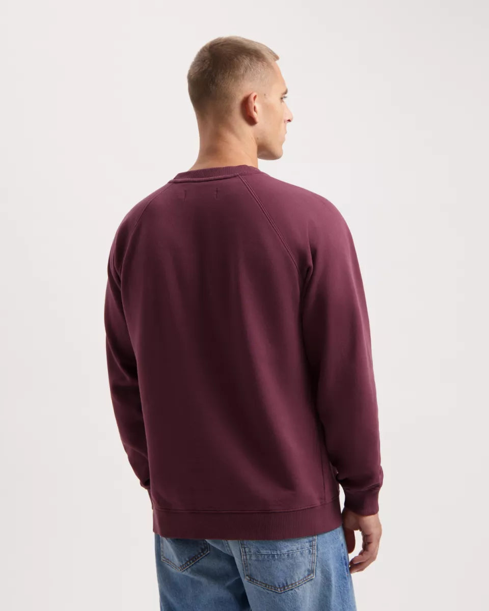 KUYICHI Randy Raglan Sweater - Wine Red