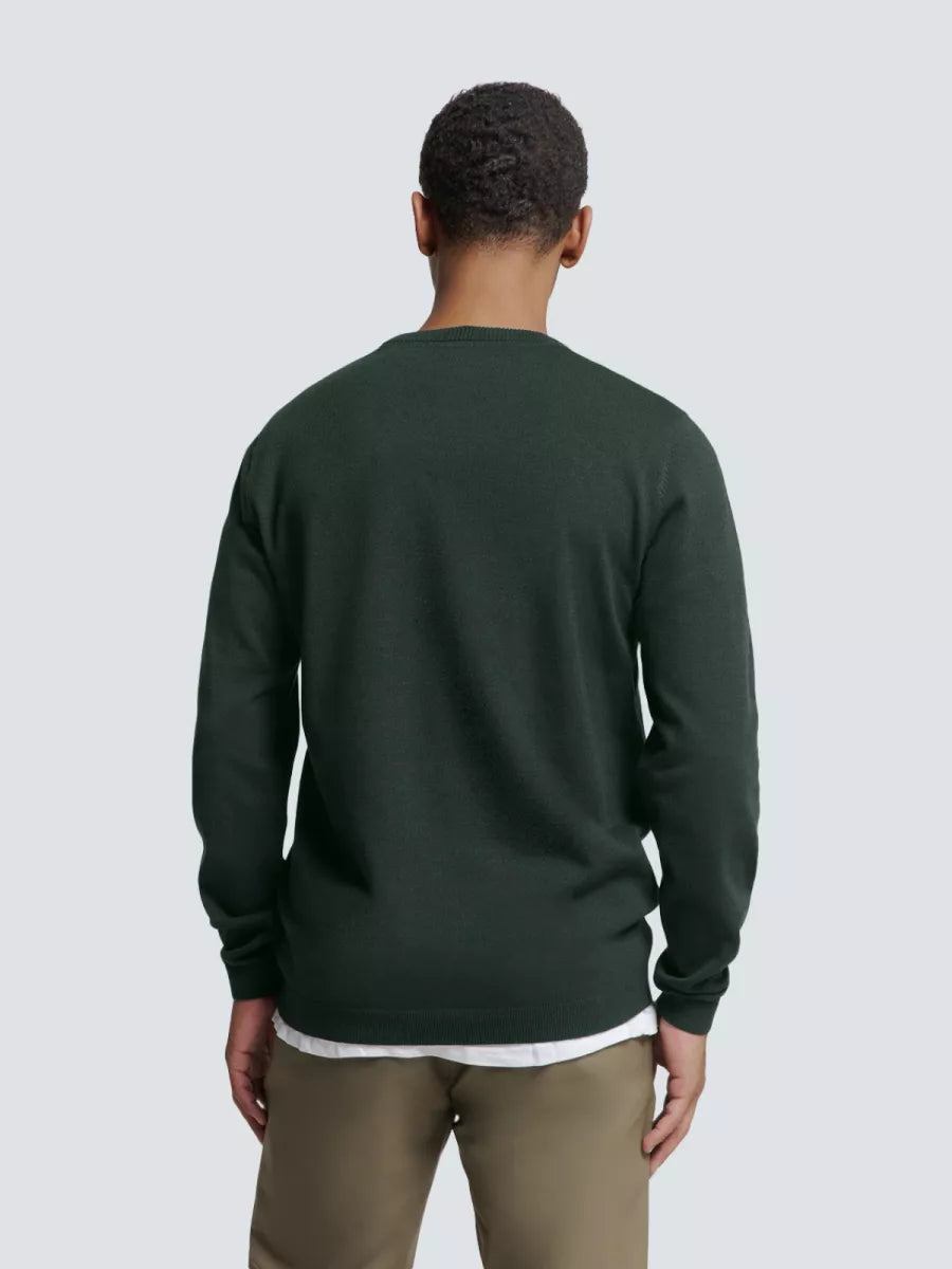 NO EXCESS Pullover Crewneck - Army Groen