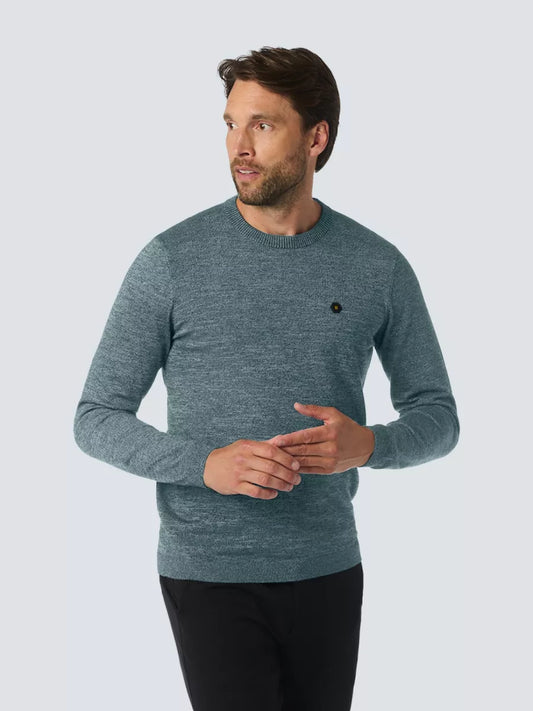 NO EXCESS Pullover Crewneck - Blauw