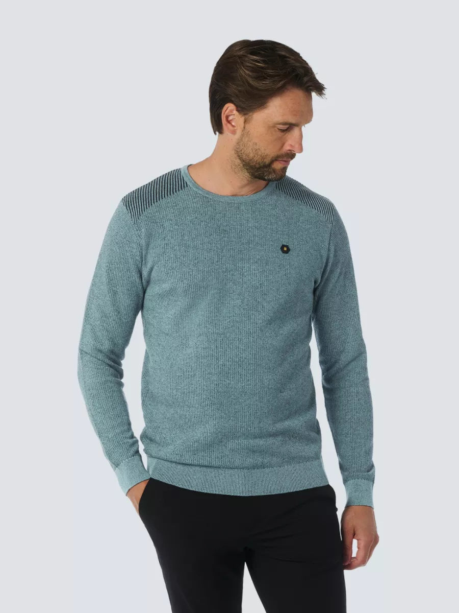 NO EXCESS Pullover Crewneck - Blauw