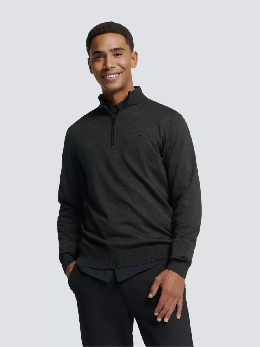 NO EXCESS Pullover Half Zip - Antracite