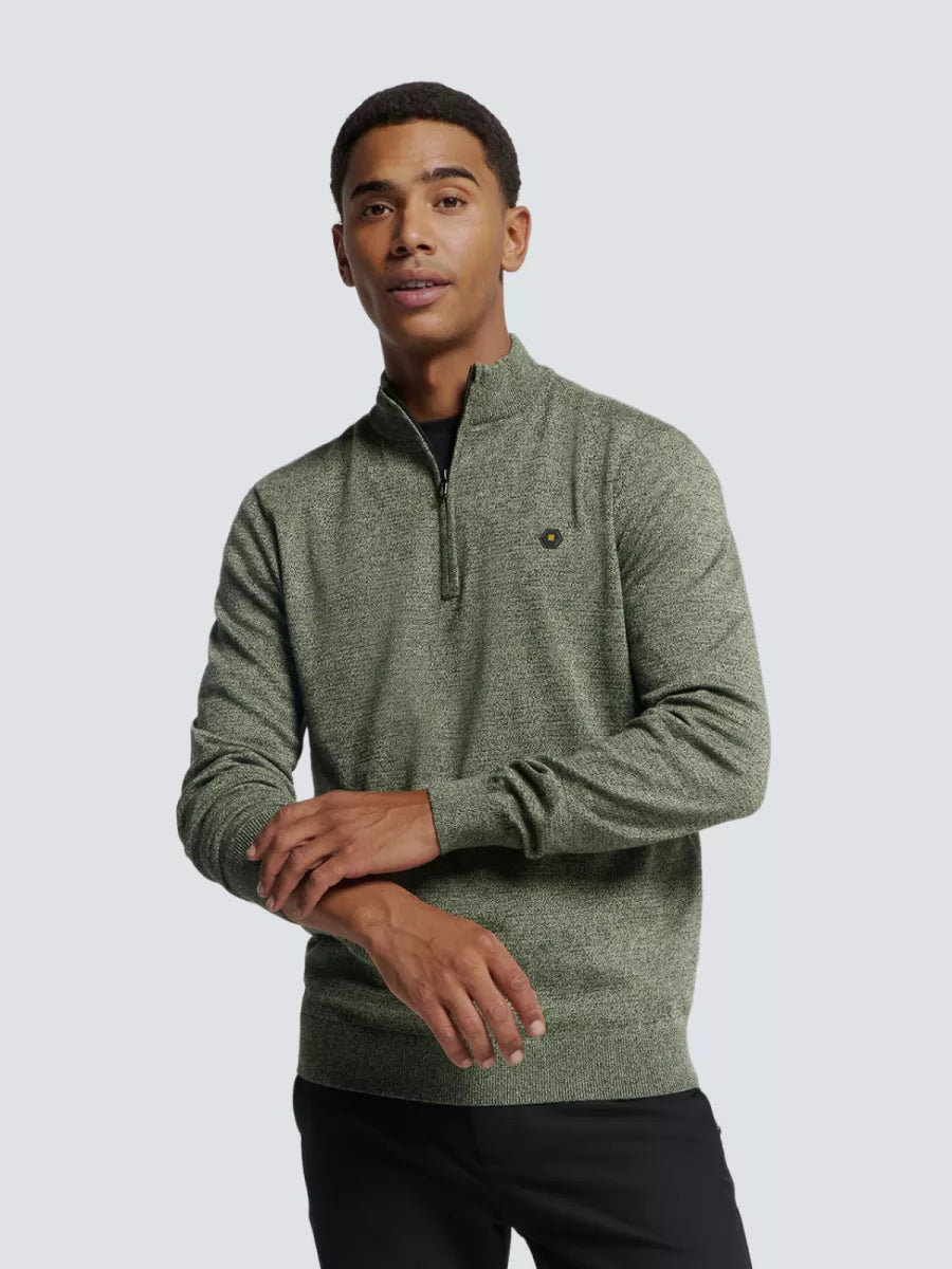 NO EXCESS Pullover Half Zip - Grijs