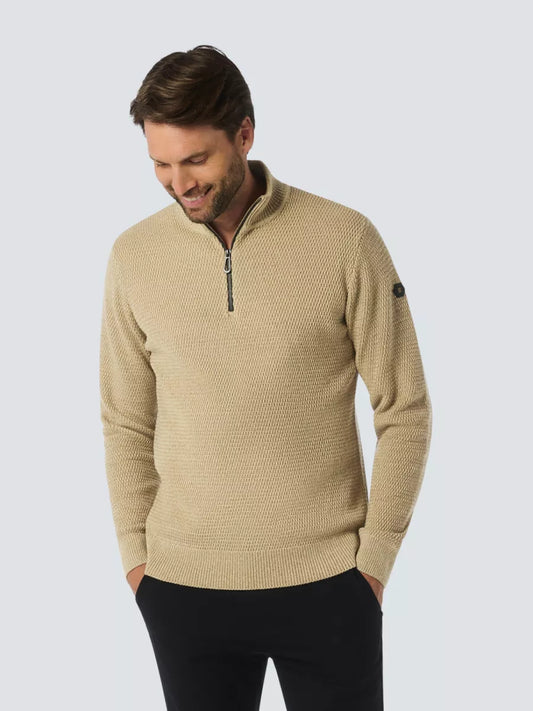 NO EXCESS Pullover Half Zipper - Grijs