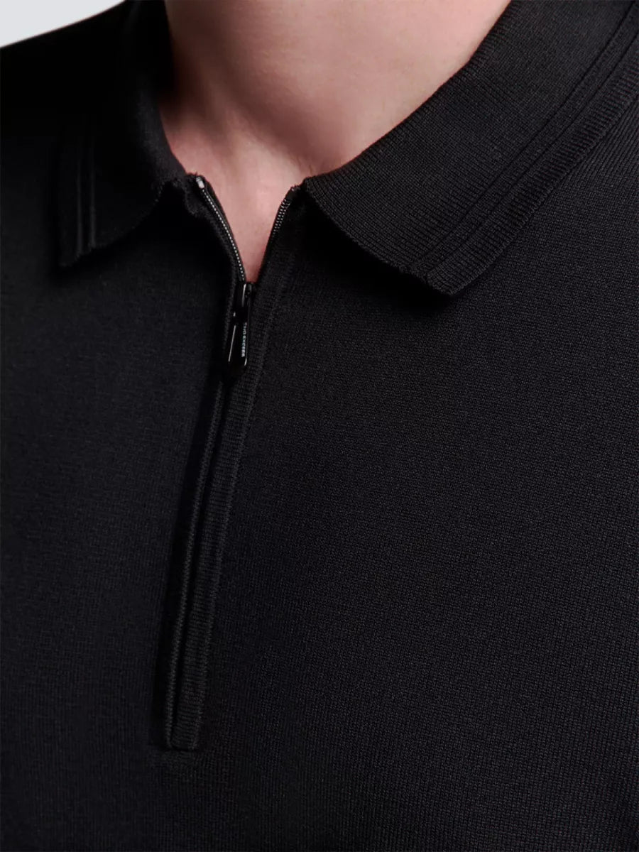 NO EXCESS Pullover Polo - Zwart