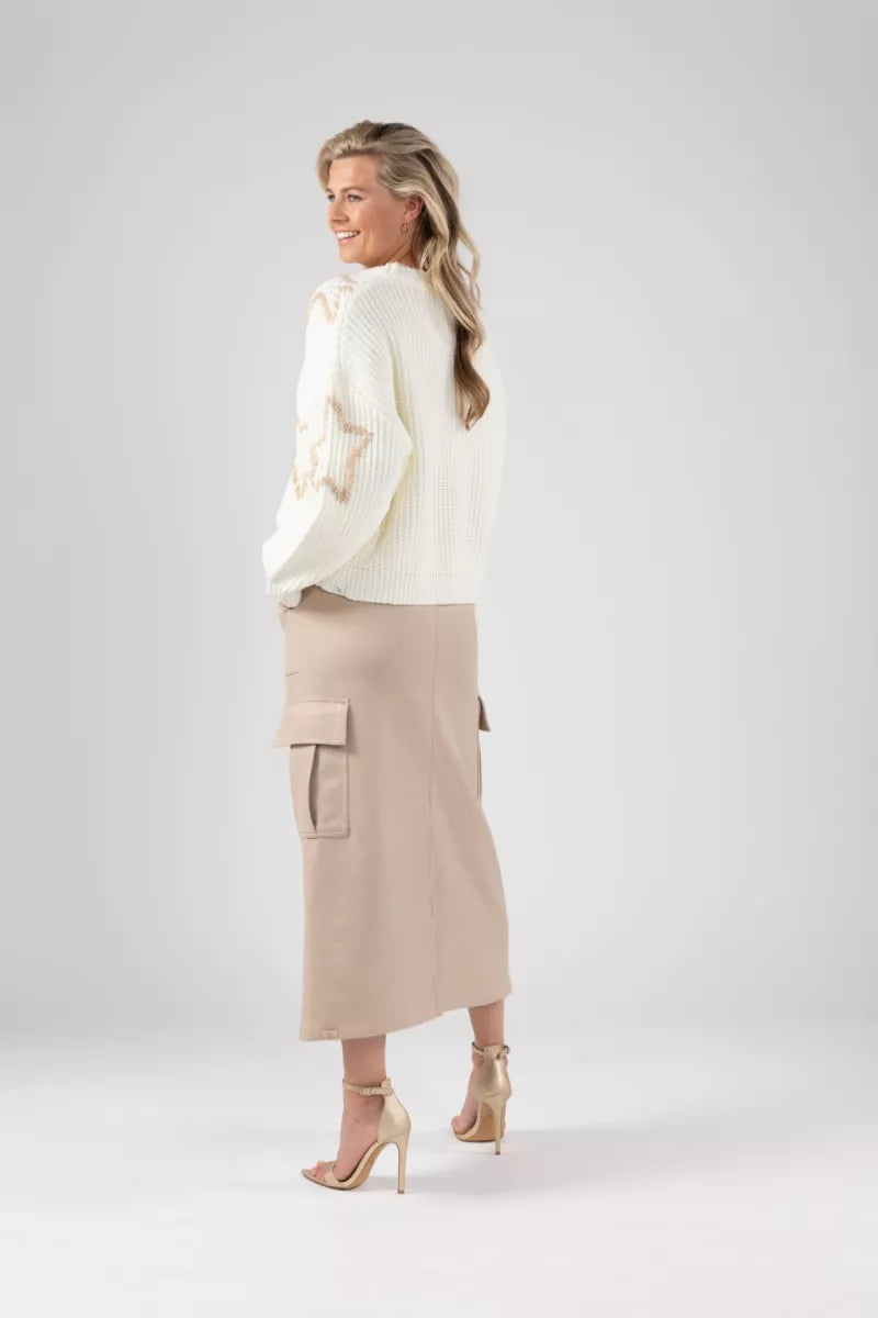 NUKUS Brooklyn Skirt - Zand