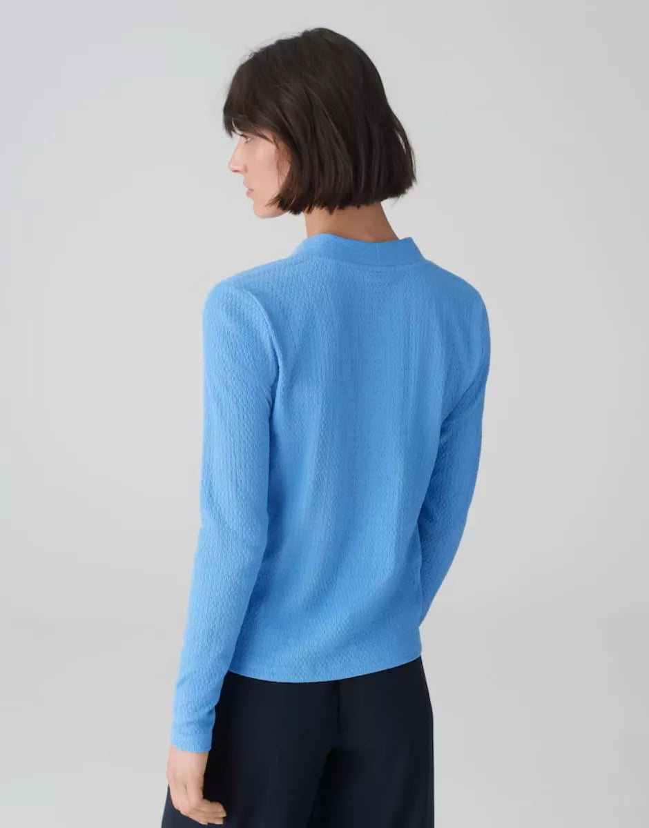 OPUS Slim Longsleeve Siwena - Blauw