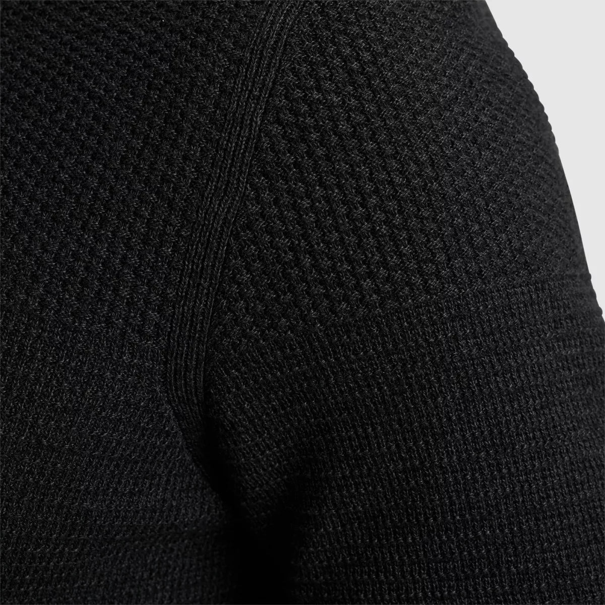 PME-LEGEND Half zip Cotton Mouline - Black