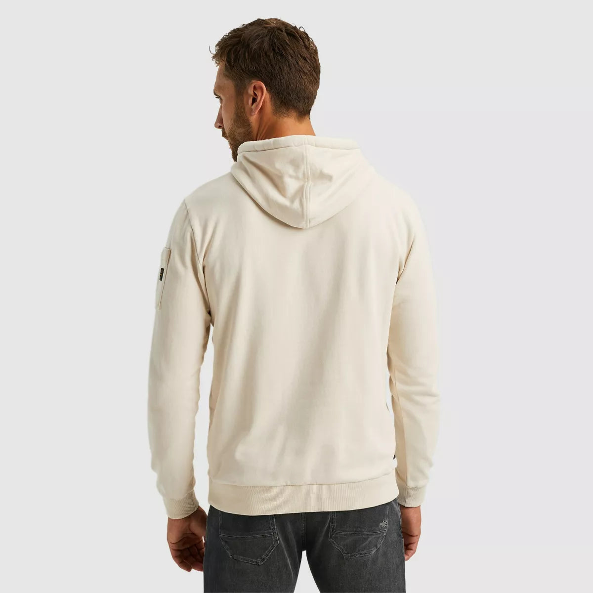 PME-LEGEND Hooded Soft Terry Brush - Ecru