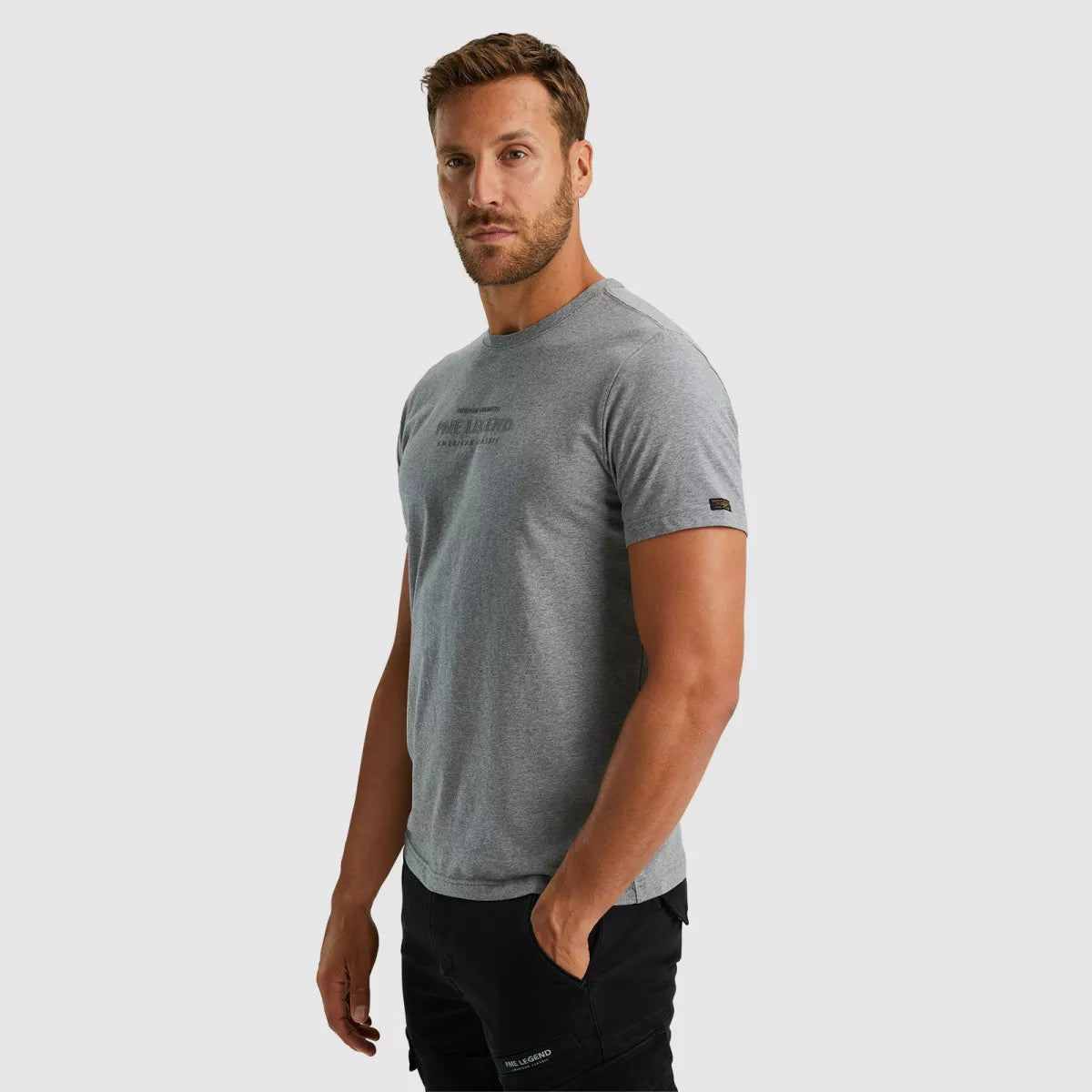 PME-LEGEND Short Sleeve Round Neck Cotton Elasthane