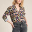 POM AMSTERDAM Mila Butterfly Sky Blouse