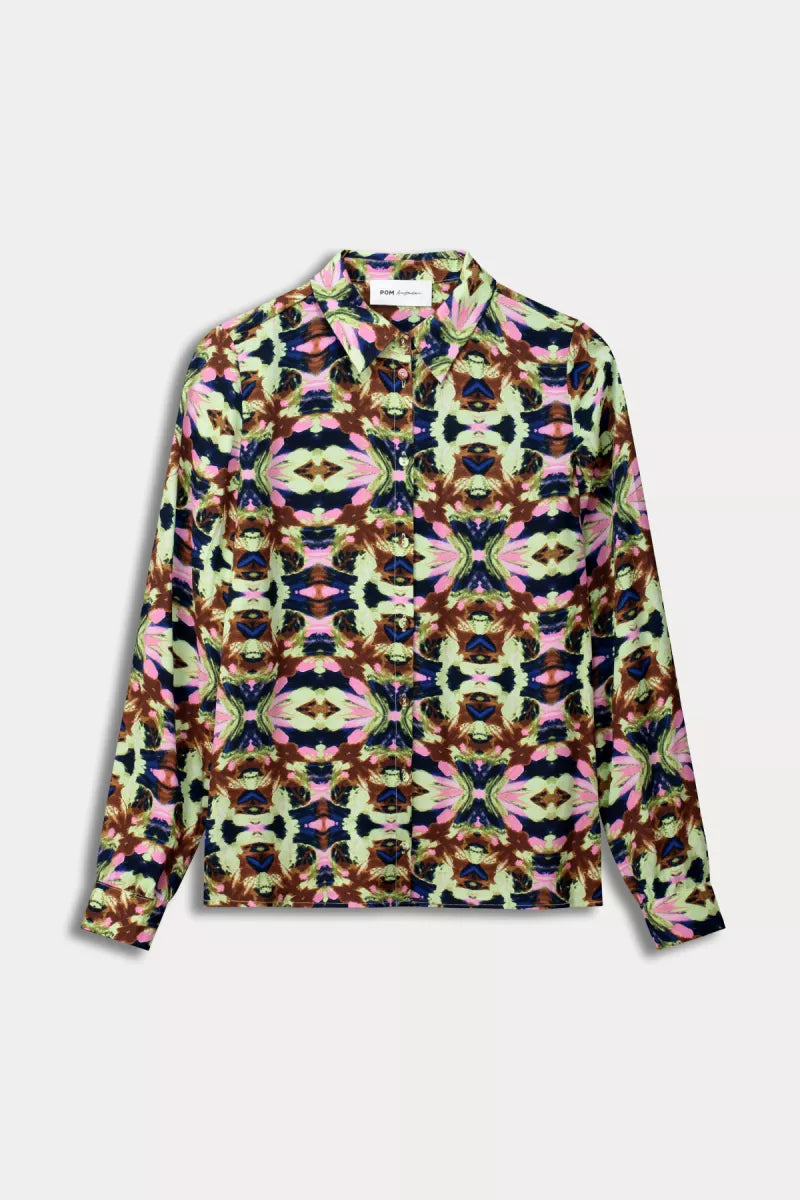 POM AMSTERDAM Mila Butterfly Sky Blouse